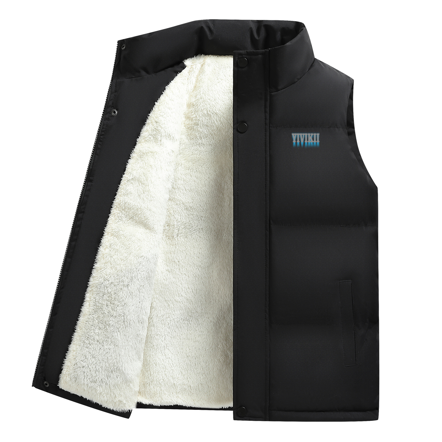 

YIVIKII Жилет унисекс, Black (Fleece-Lined and Thickened)