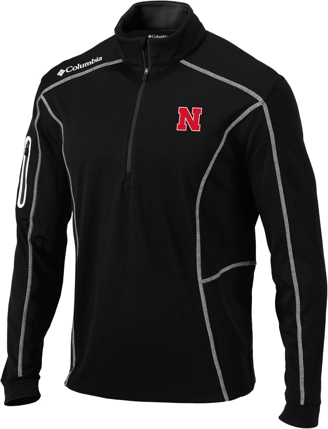

Мужская легкая повседневная толстовка для гольфа Columbia University of Nebraska Golf Shotgun Pullover, Black