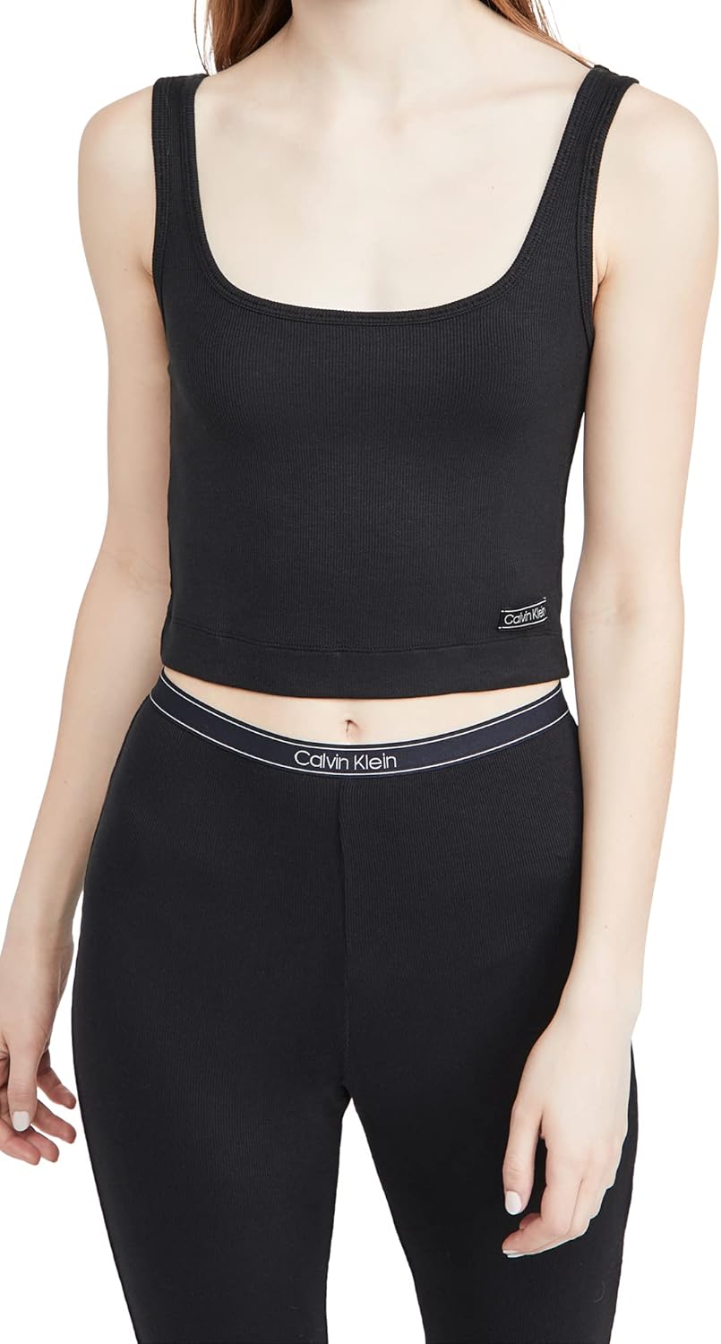 

Женская майка-топ Calvin Klein Pure Ribbed Lounge, Black