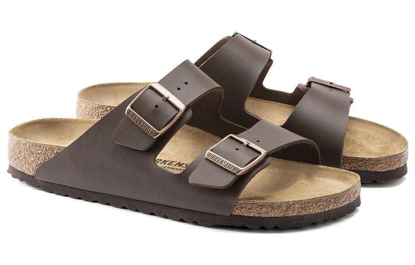 Сандалии Birkenstock Arizona Birko-Flor унисекс, темно-коричневый — фото 3