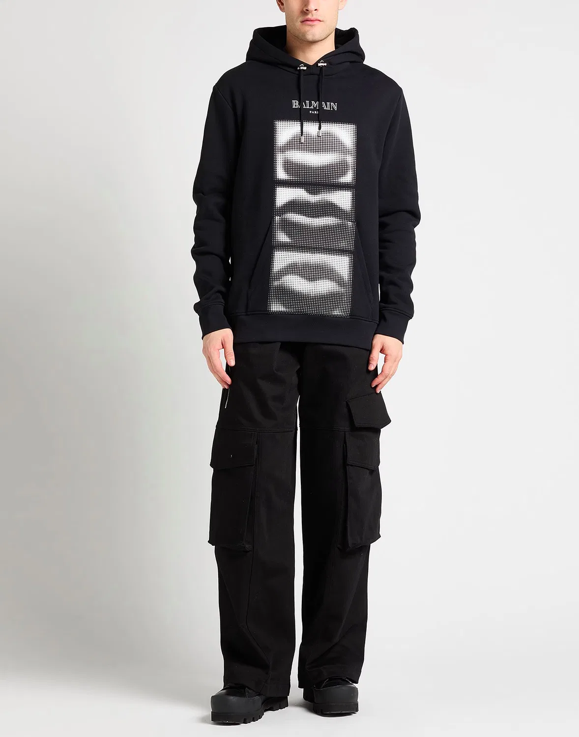 Свитшот с принтом BALMAIN Black — фото 2
