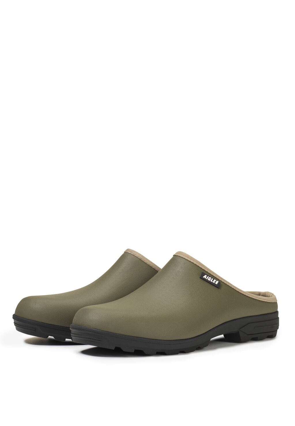 Мюли на плоской подошве LESSFOR OPEN Aigle, цвет khaki — фото 2