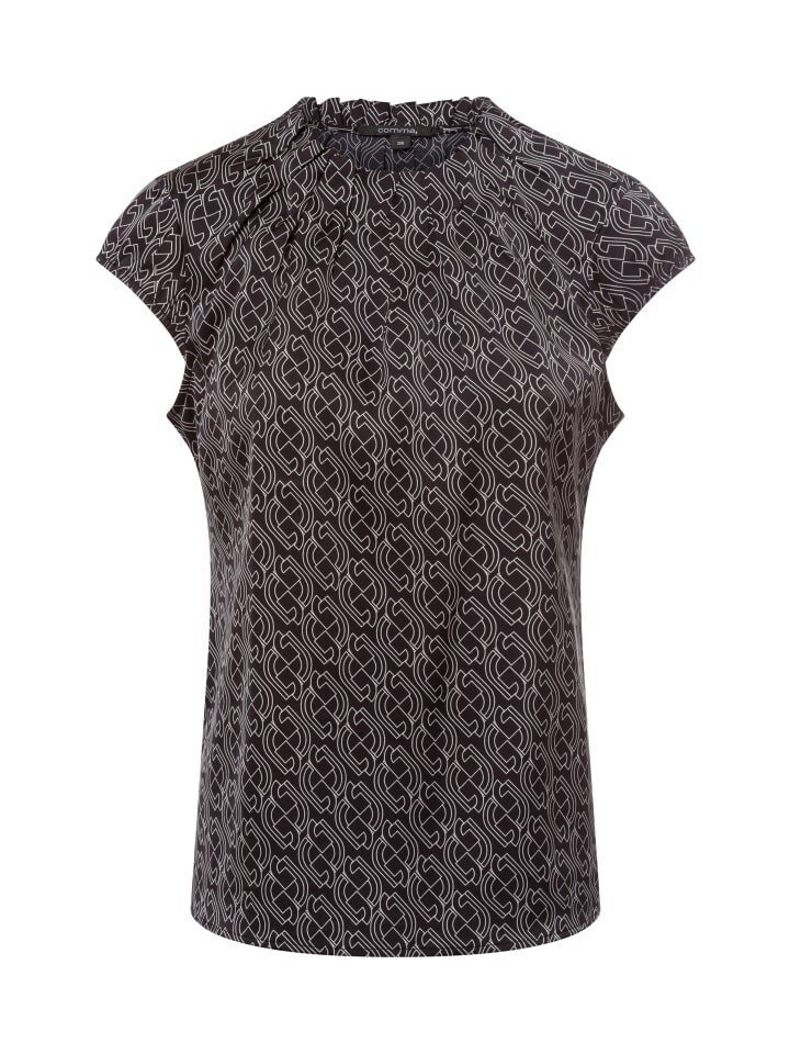 

Блуза comma Bluse, цвет schwarz weiß