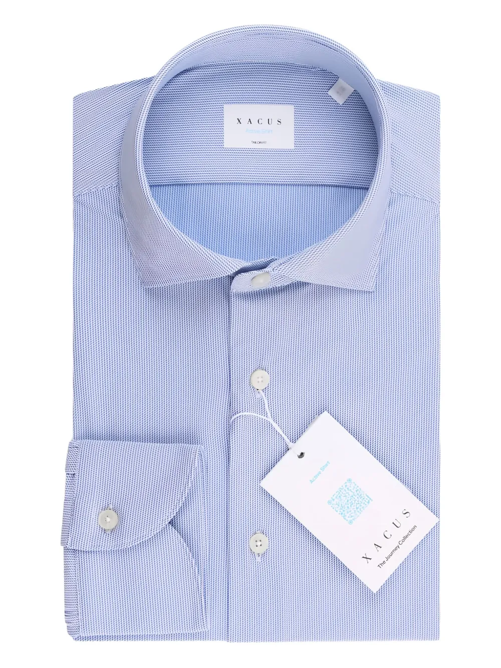 

Рубашка на пуговицах Xacus, синий