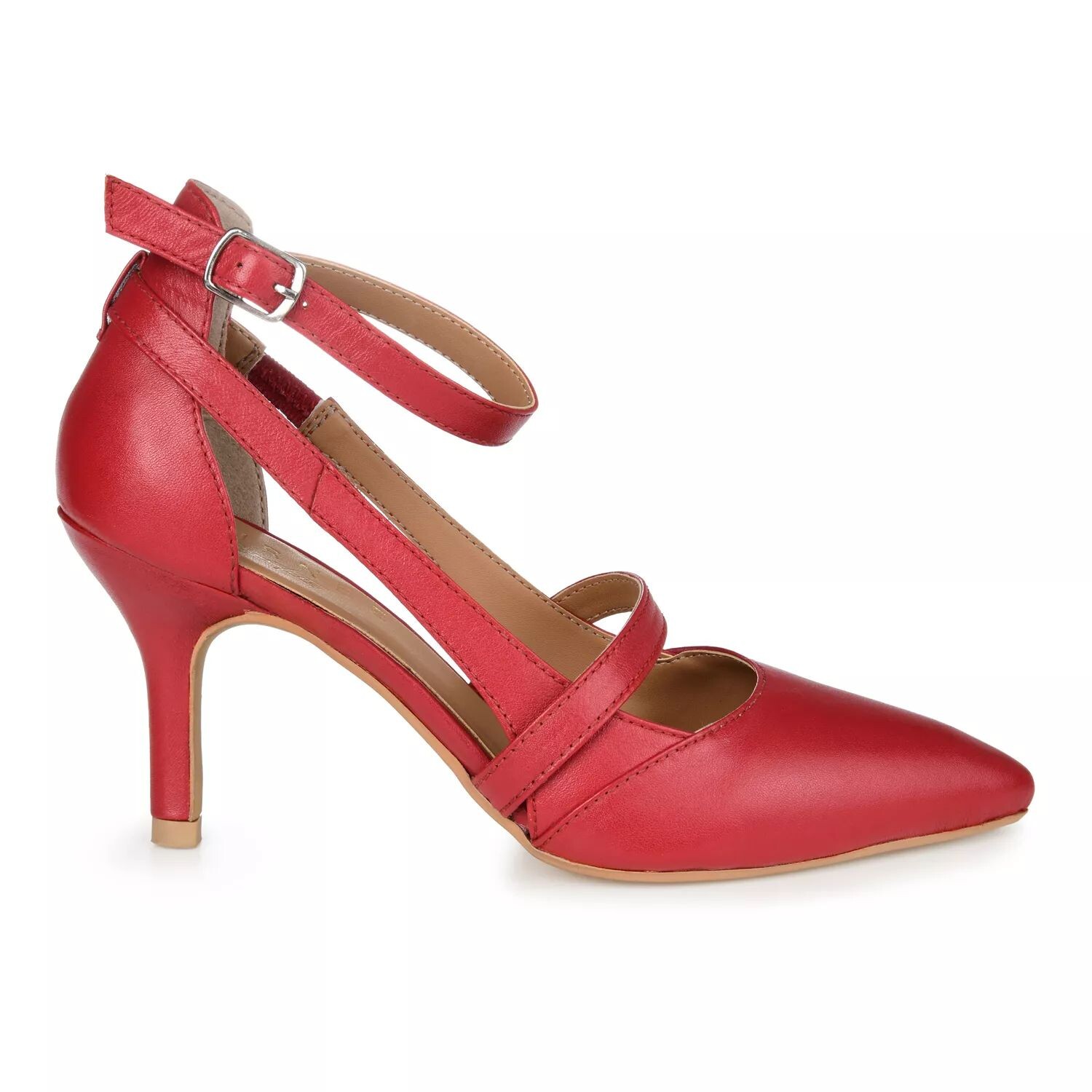 

Женские туфли на каблуке Vallerie из натуральной кожи Journee Collection Journee Signature, бежевый