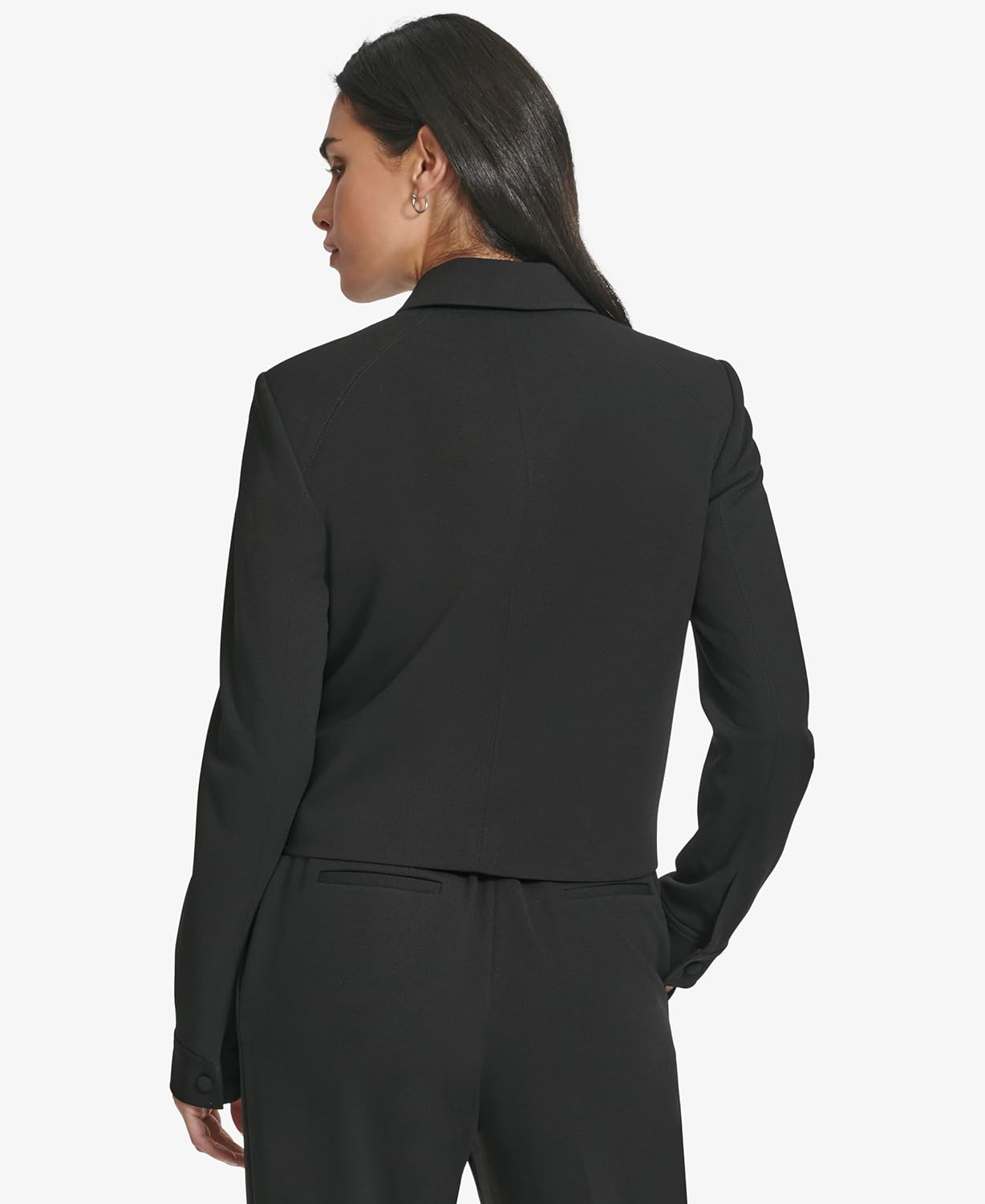 Женское платье-куртка Calvin Klein с застежкой-молнией спереди, Black — фото 4