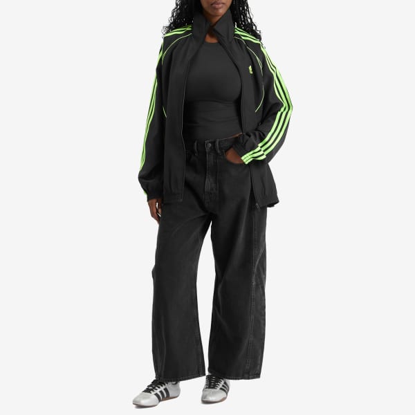 Teamgeist трек топ Adidas, Black & Signal Green — фото 4