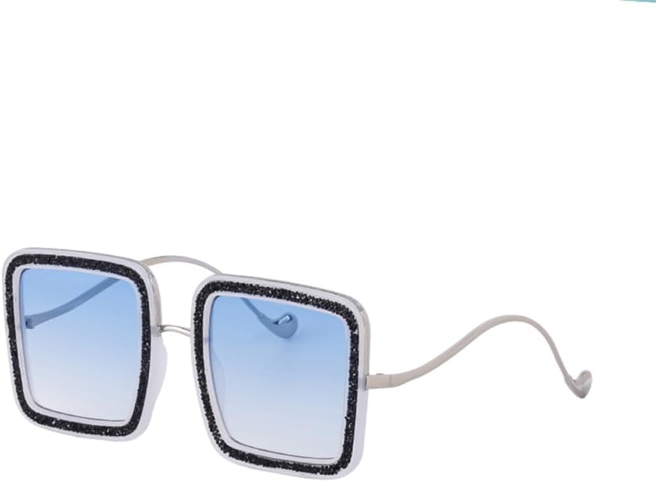 

Крупные солнцезащитные очки с кристаллами для женщин, солнцезащитные очки с бриллиантами, защита от УФ-излучения UV400, солнцезащитные очки со стразами HDUBFY, C5 Sliver Blue
