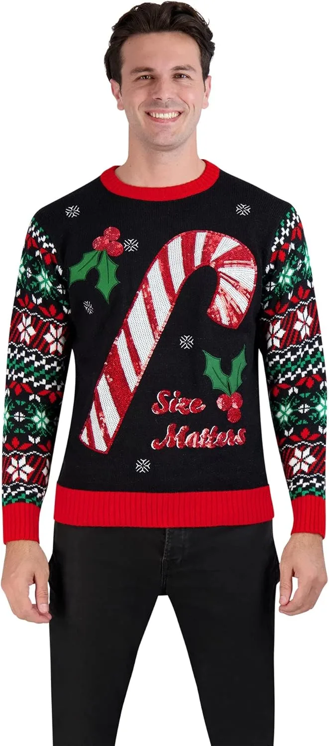 

Мужской свитер Holiday Hype с традиционным новогодним принтом