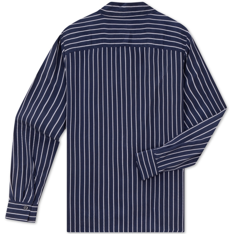 Tommy Hilfiger Рубашка Women's Dark Blue Stripes 0YE Lapel Moderate — фото 2