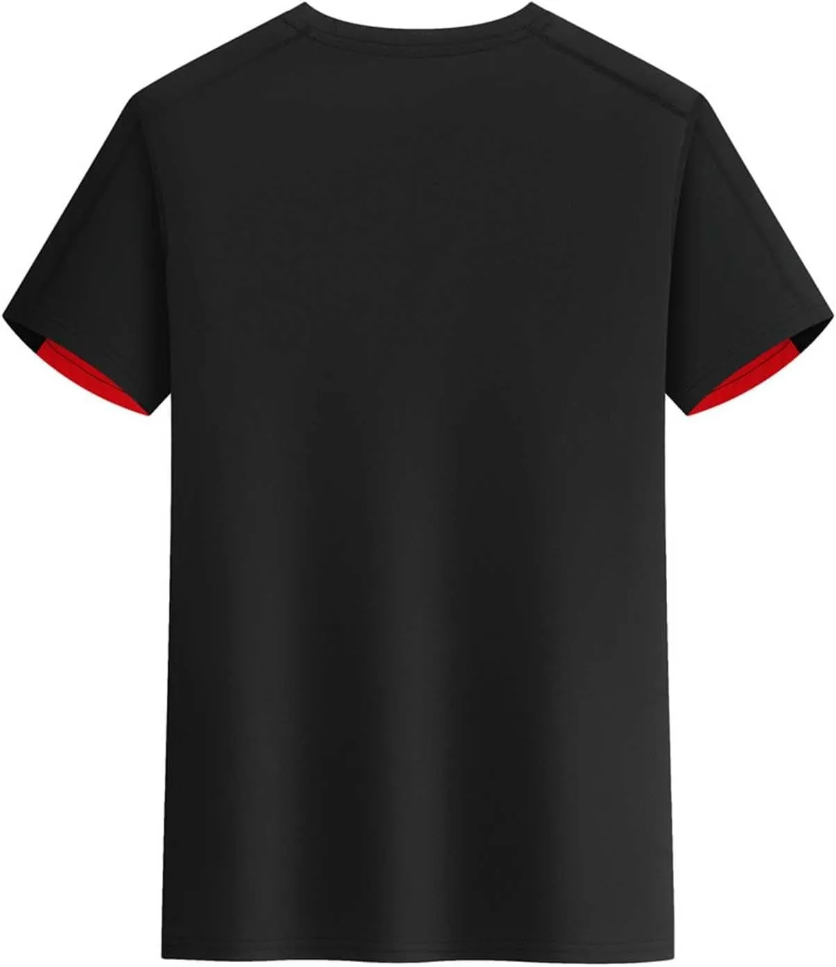 Футболка Casual Solid-Color с круглым вырезом — фото 3