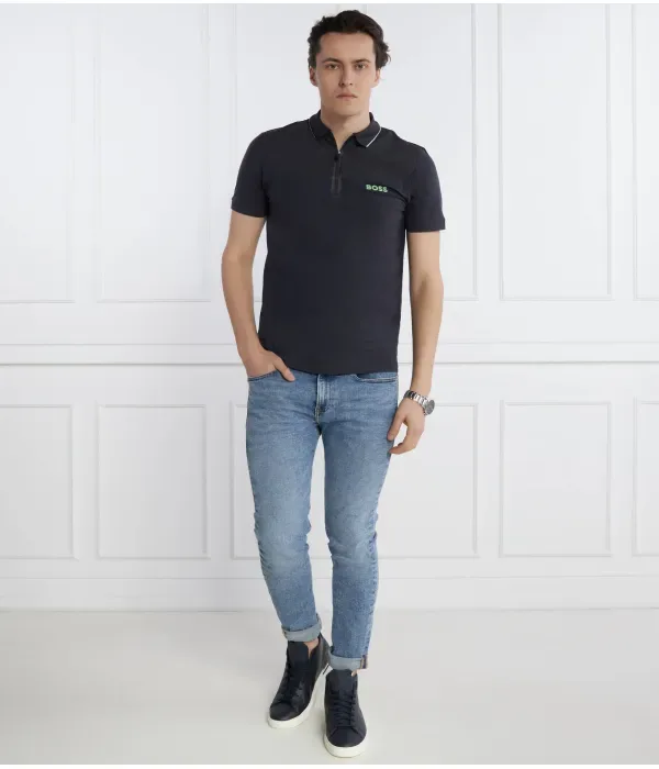 Поло Филикс slim fit Boss Green, графитовый — фото 2