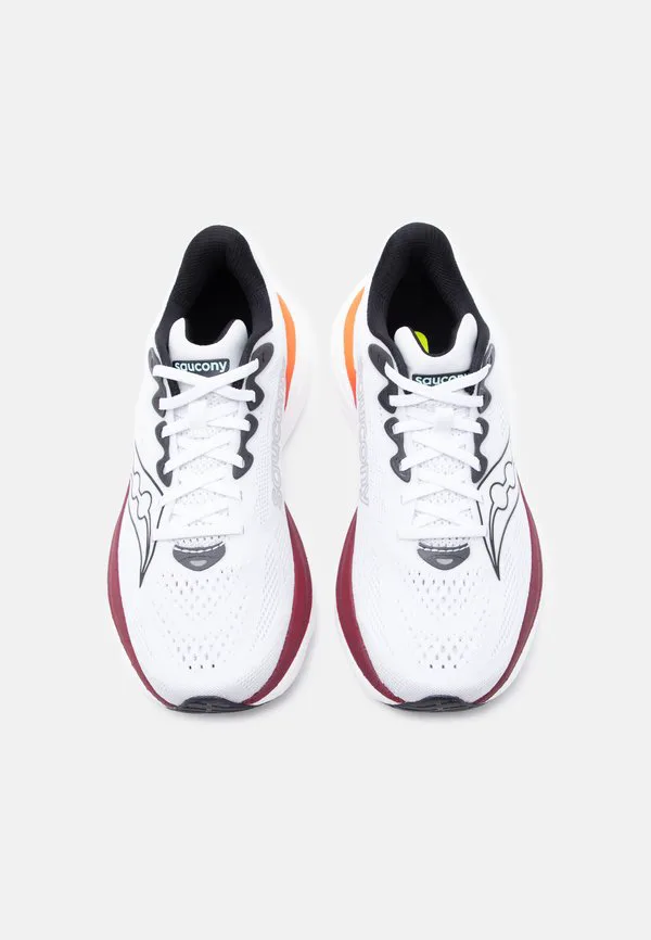 Кроссовки для бега по шоссе ride 19 Saucony, White/Crimson — фото 4