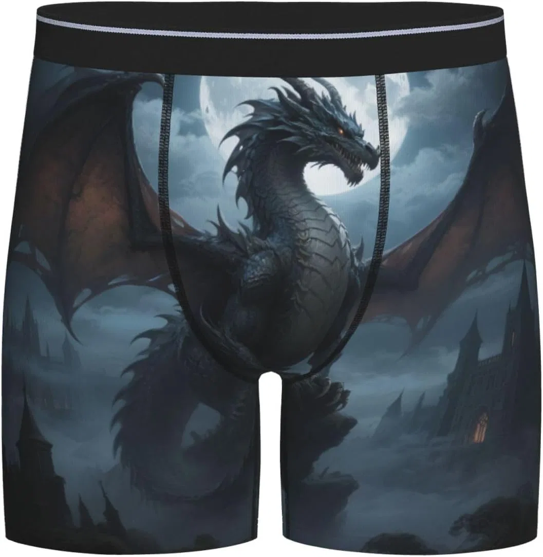 Боксеры с принтом Dragon, Black Dragon