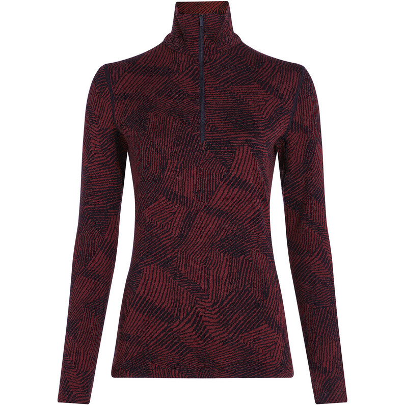 

Женская футболка 260 Vertex Frozen Forms с молнией до половины и длинным рукавом Icebreaker, черный