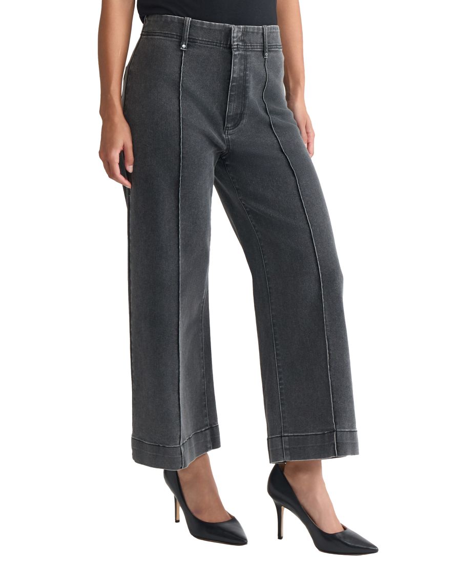 

Женские широкие брюки с декоративными складками Jones New York, Dark Gray