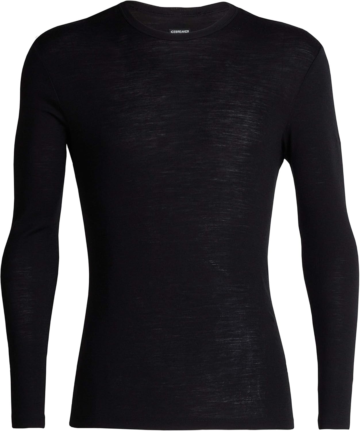 

Мужская футболка с длинным рукавом Icebreaker Merino 175 Everyday Crewe, черный
