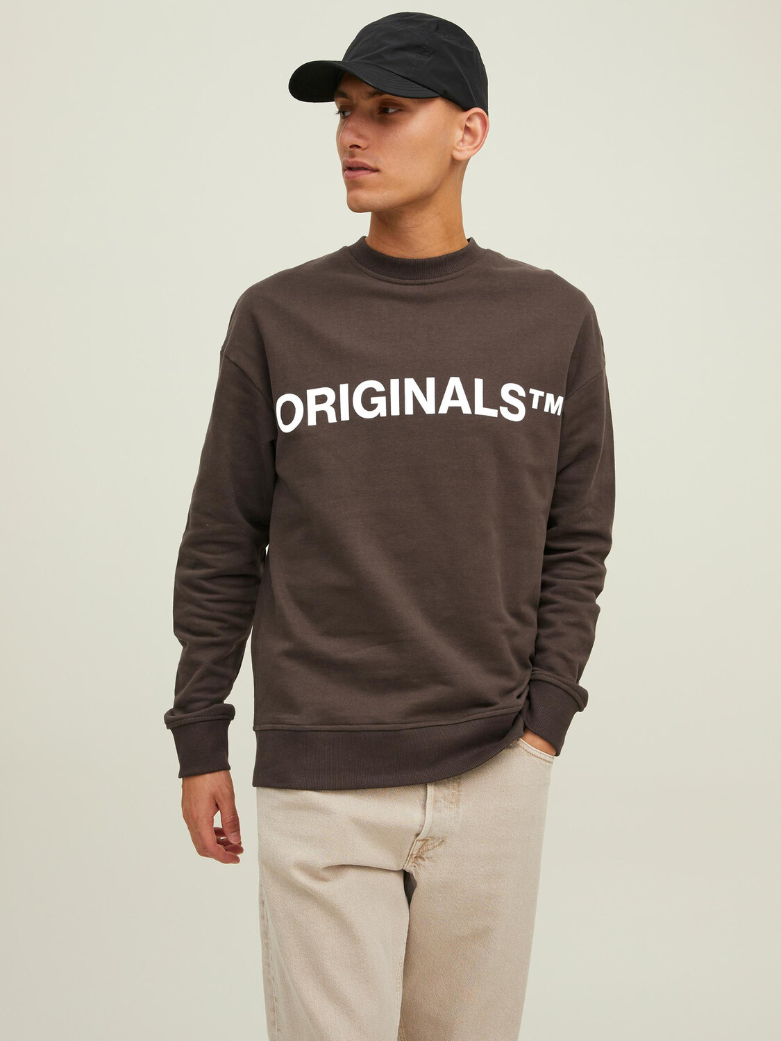 

Толстовка Jack & Jones Basic Sweater Langarm Shirt Rundhals Pullover JORCLEAN, коричневый