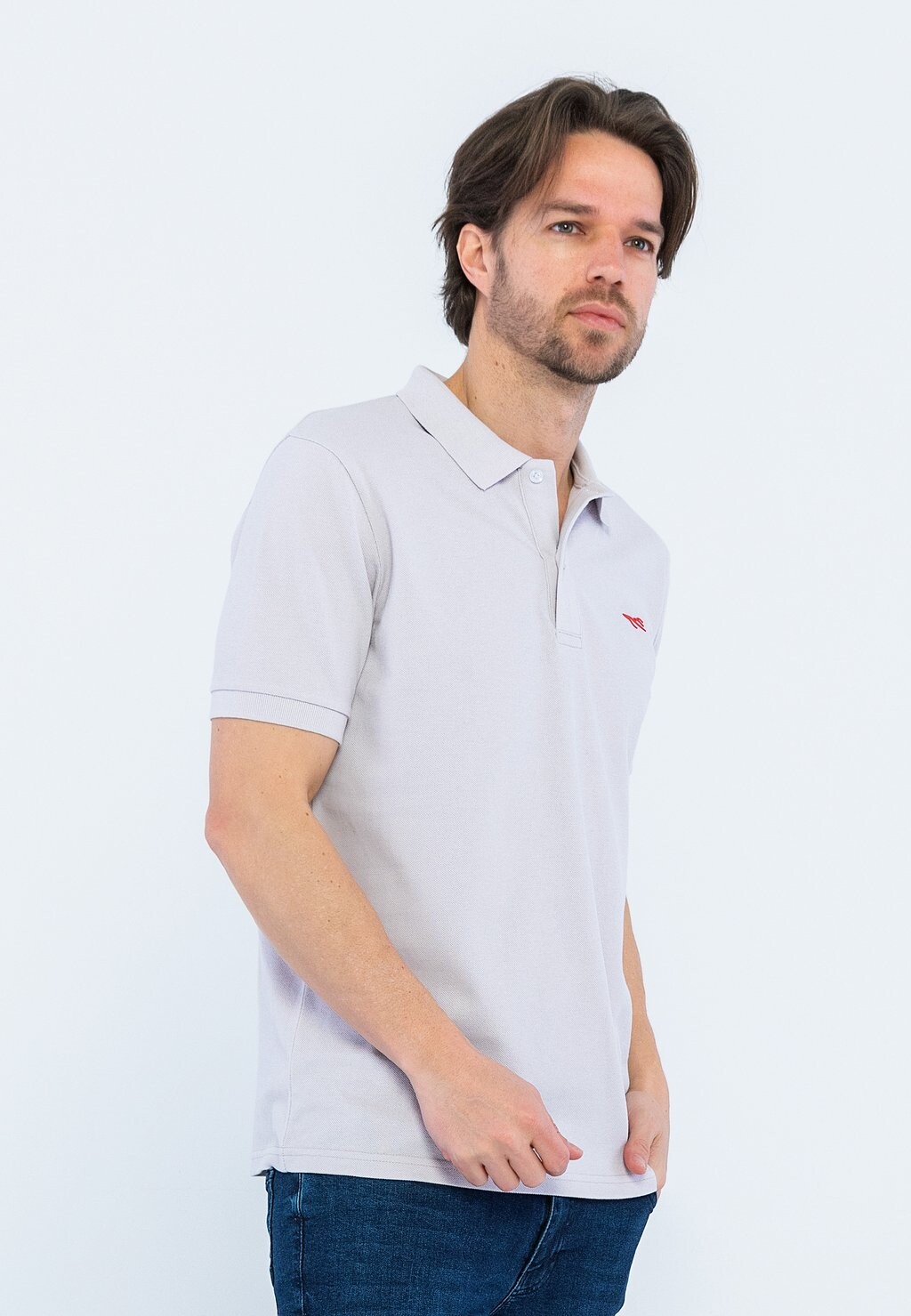 

Рубашка поло SHORT SLEEVE Edoardo Caravella, серый