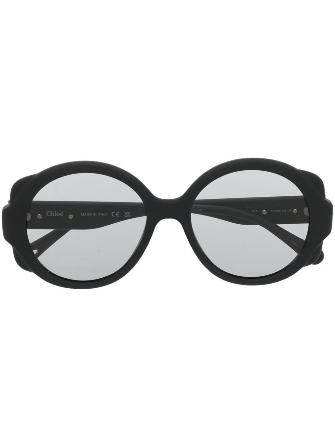 

Chloé Eyewear солнцезащитные очки в круглой оправе, черный