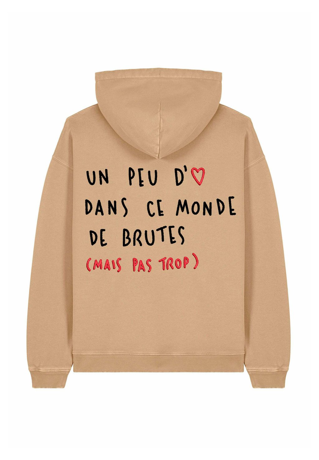 

Толстовка BRUTE BACK EMBROIDERY UNISEX VINTAGE - Hoodie Mira Paris, бежевый