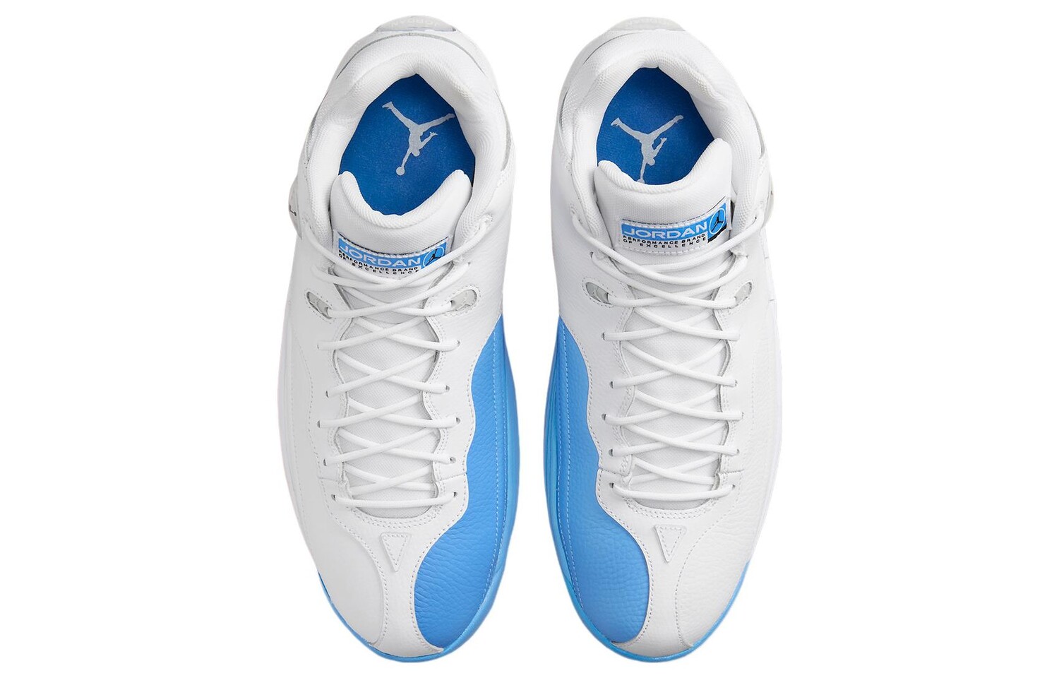 Винтажные мужские баскетбольные кроссовки Jordan Jumpman Team I, Blue/White — фото 4