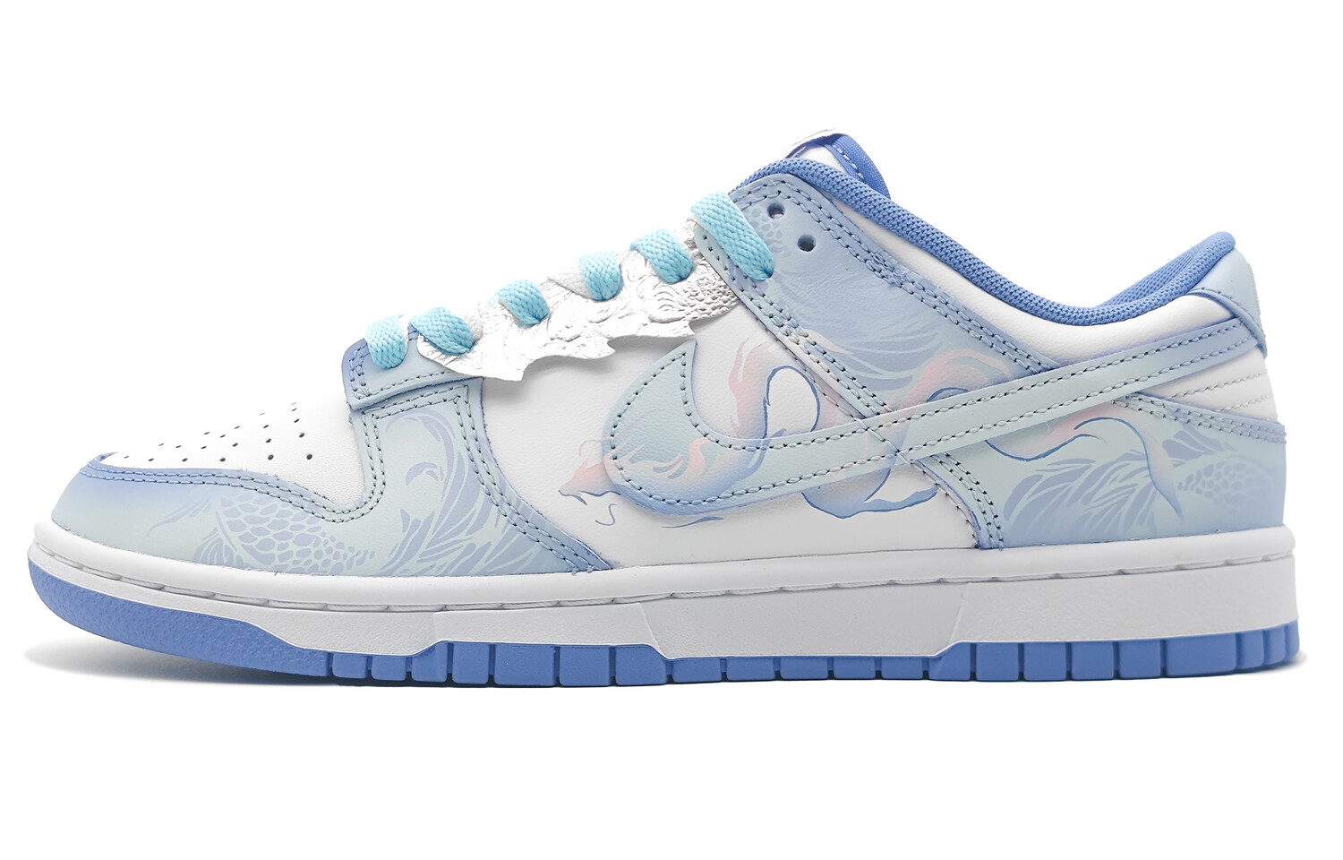 

Кроссовки Nike Dunk Skateboard Shoes Unisex Low-Top White Blue, белый/синий
