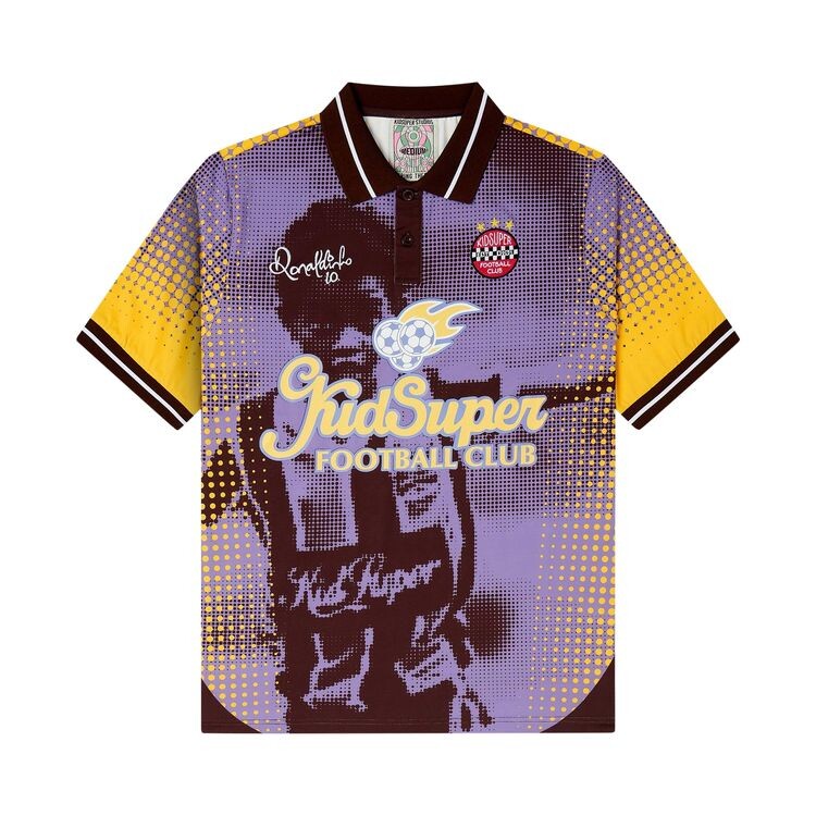 

Джерси KidSuper x Ronaldinho Soccer Jersey Brown/Yellow, коричневый