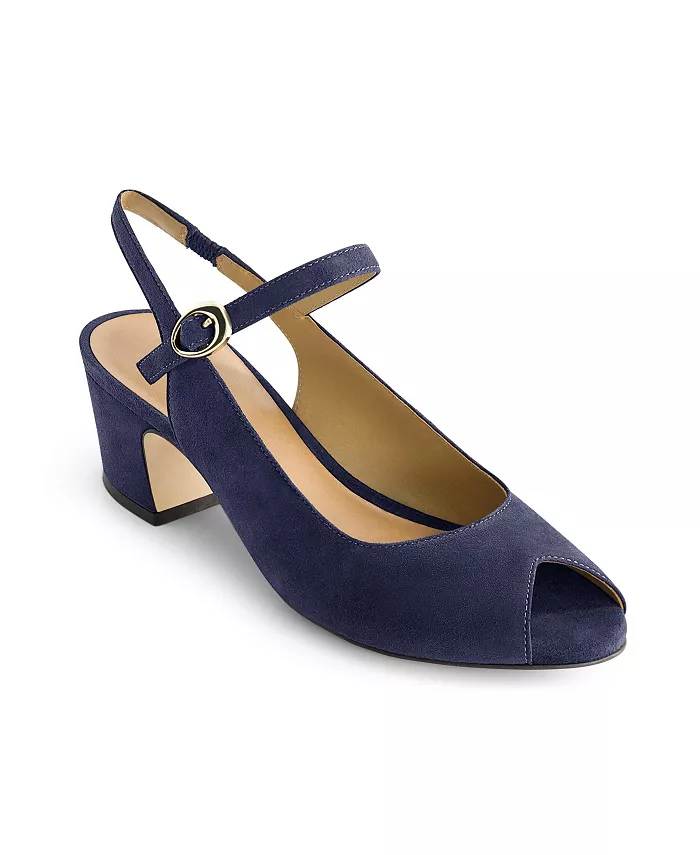 Туфли-лодочки с открытым носком Bernardo Bailen Mary Jane Bernardo Footwear, синий — фото 3