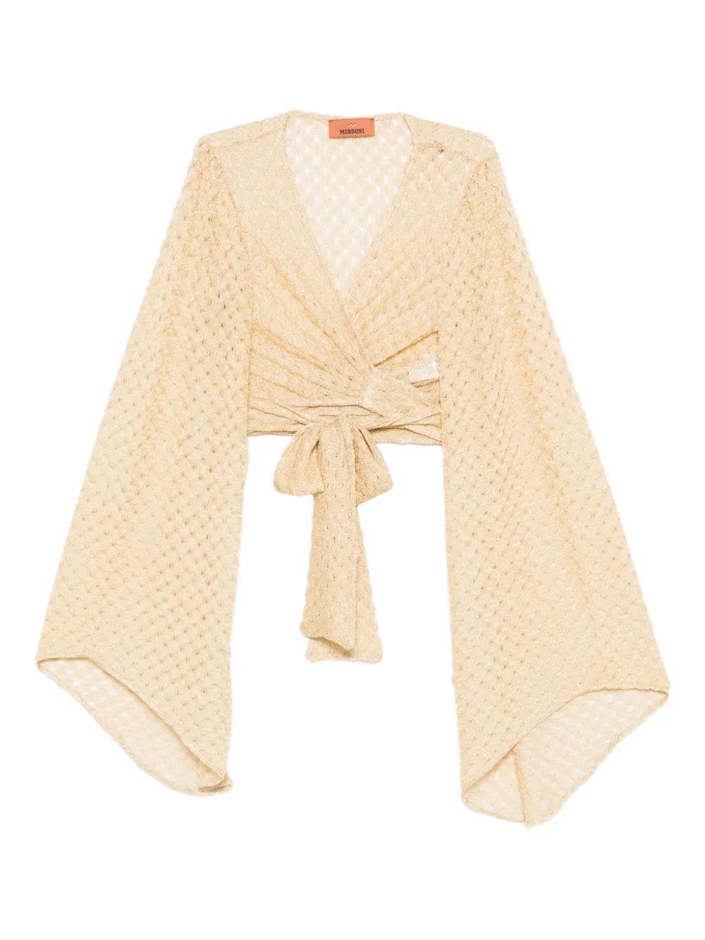 

Укороченный топ с завязкой спереди Missoni, желтый