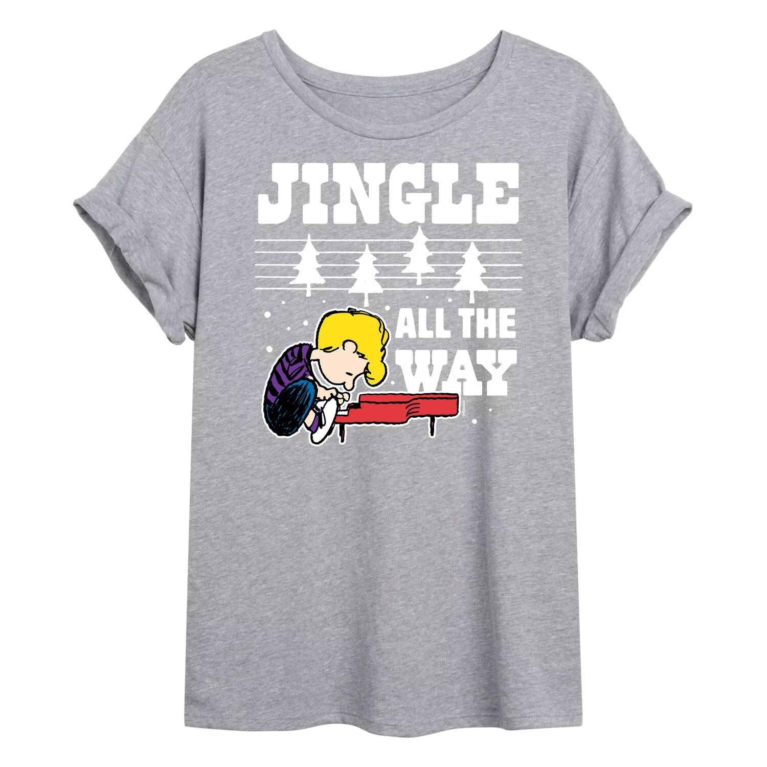 

Детская футболка с струящимся рисунком Peanuts Jingle Licensed Character