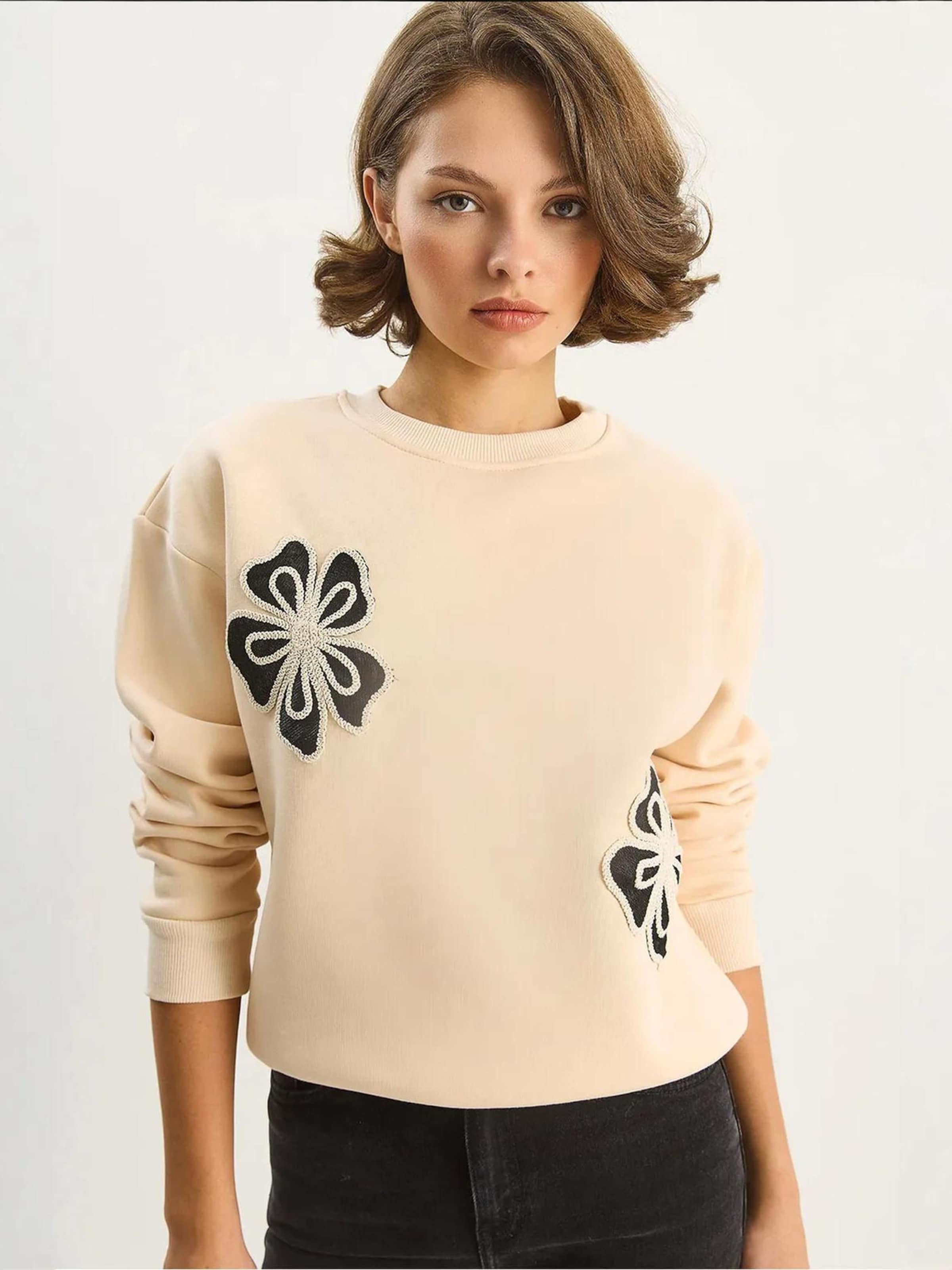 

Bianco Lucci Свитшот в бежевом цвете, Бежевый, Bianco Lucci Свитшот в бежевом цвете