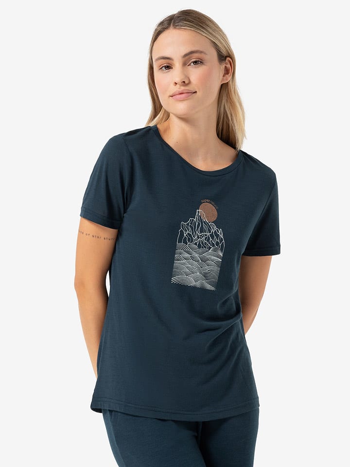

Функциональная рубашка Preikestolen Cloffs super.natural, темно-синий