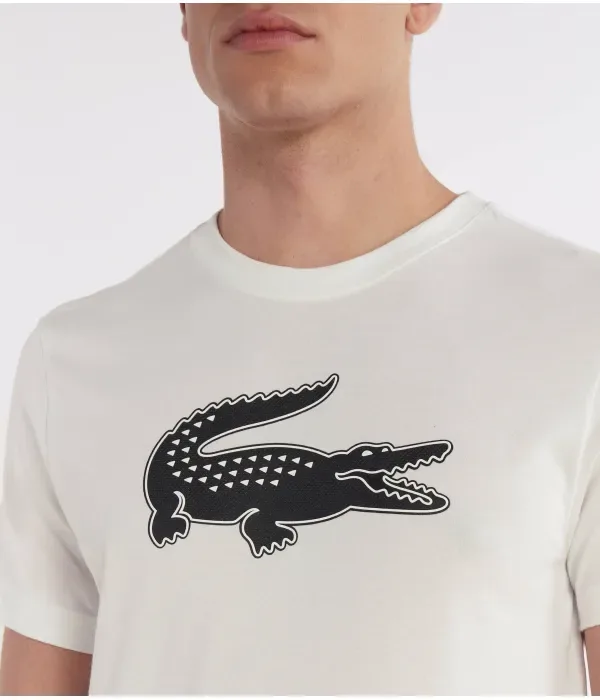 Футболка regular fit Lacoste, белый — фото 4