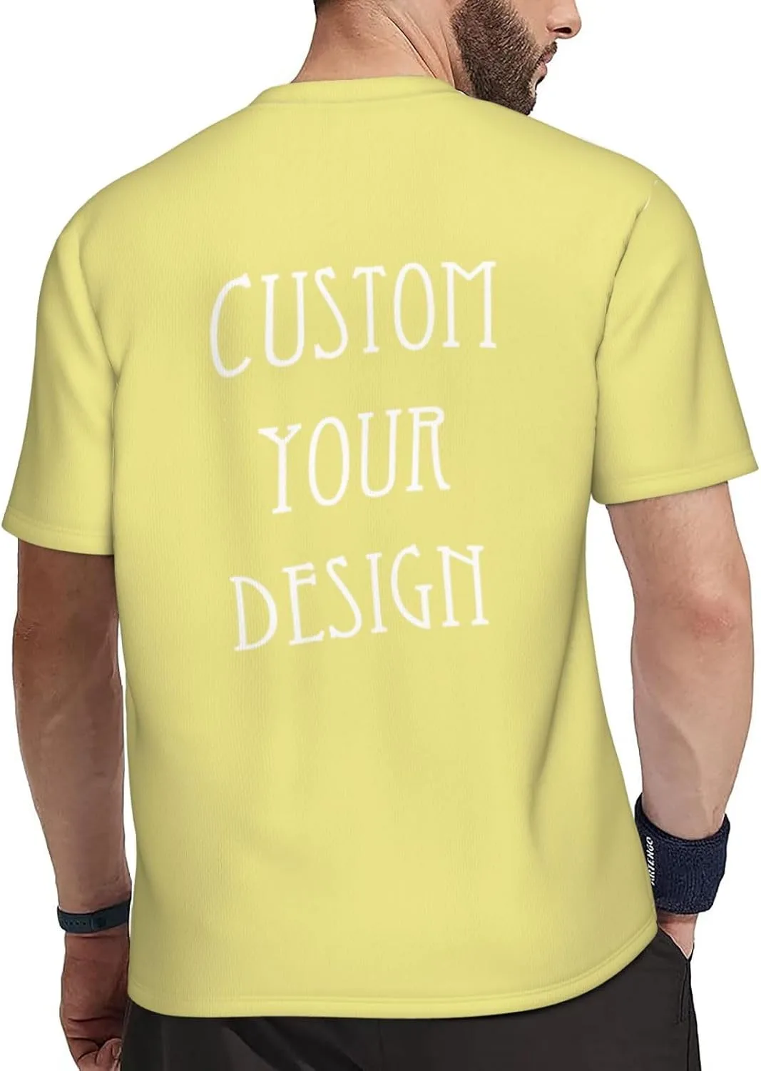 Футболка Custom для мужчин с принтом на все стороны — фото 4