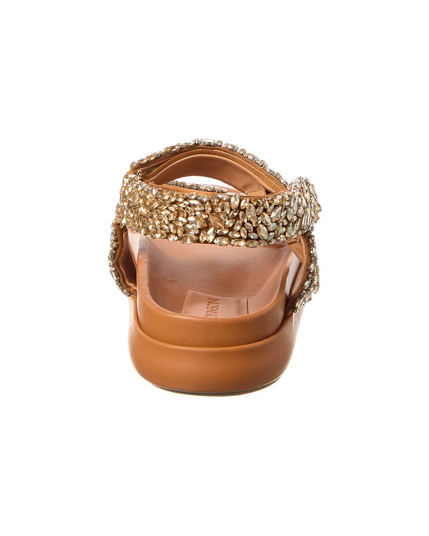 Ulla Johnson Leather Sandal, коричневый — фото 3