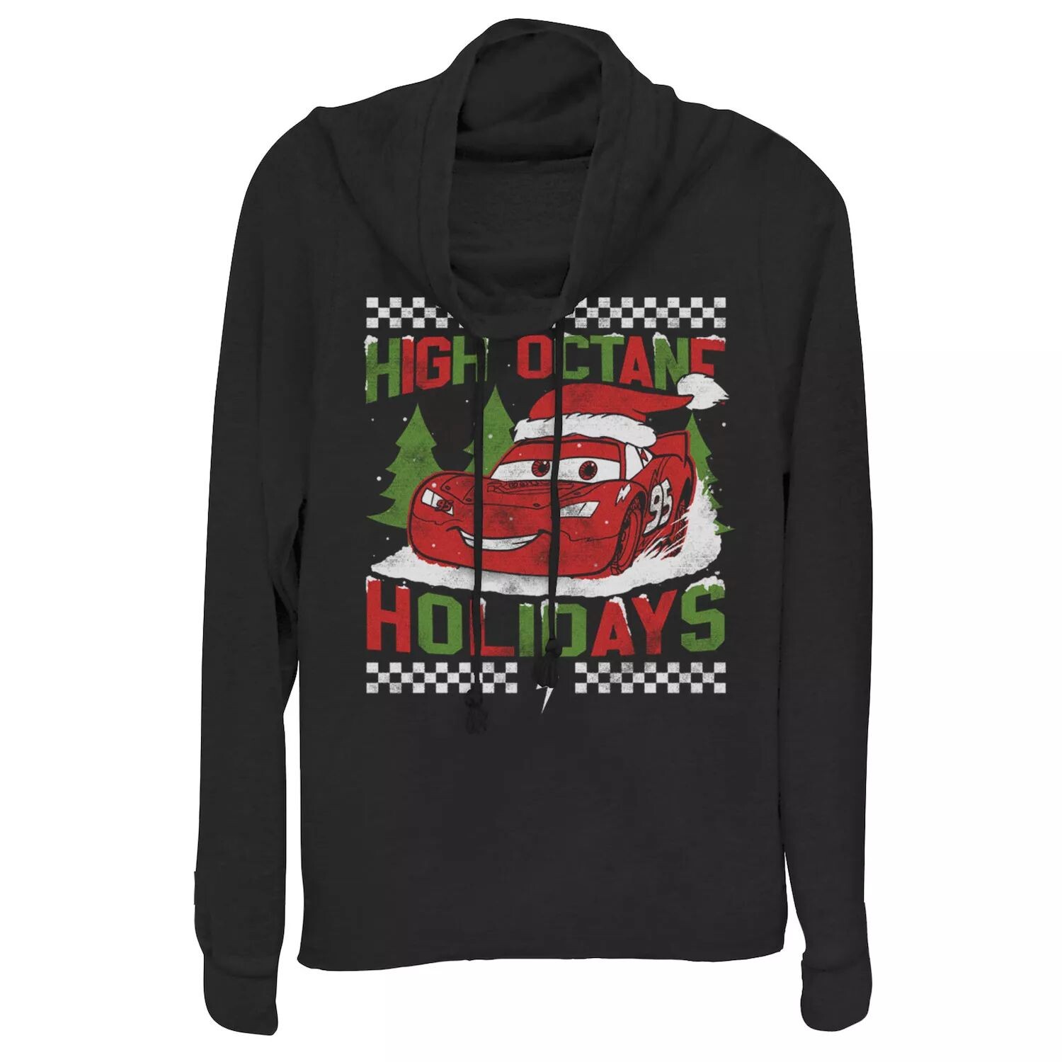 

Disney/Pixar's Cars Lightning Juniors High Octane Holidays Рождественский пуловер с воротником-хомутом Licensed Character