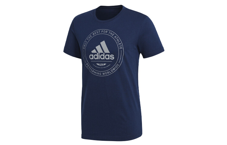 

Футболка мужская синяя Adidas, синий