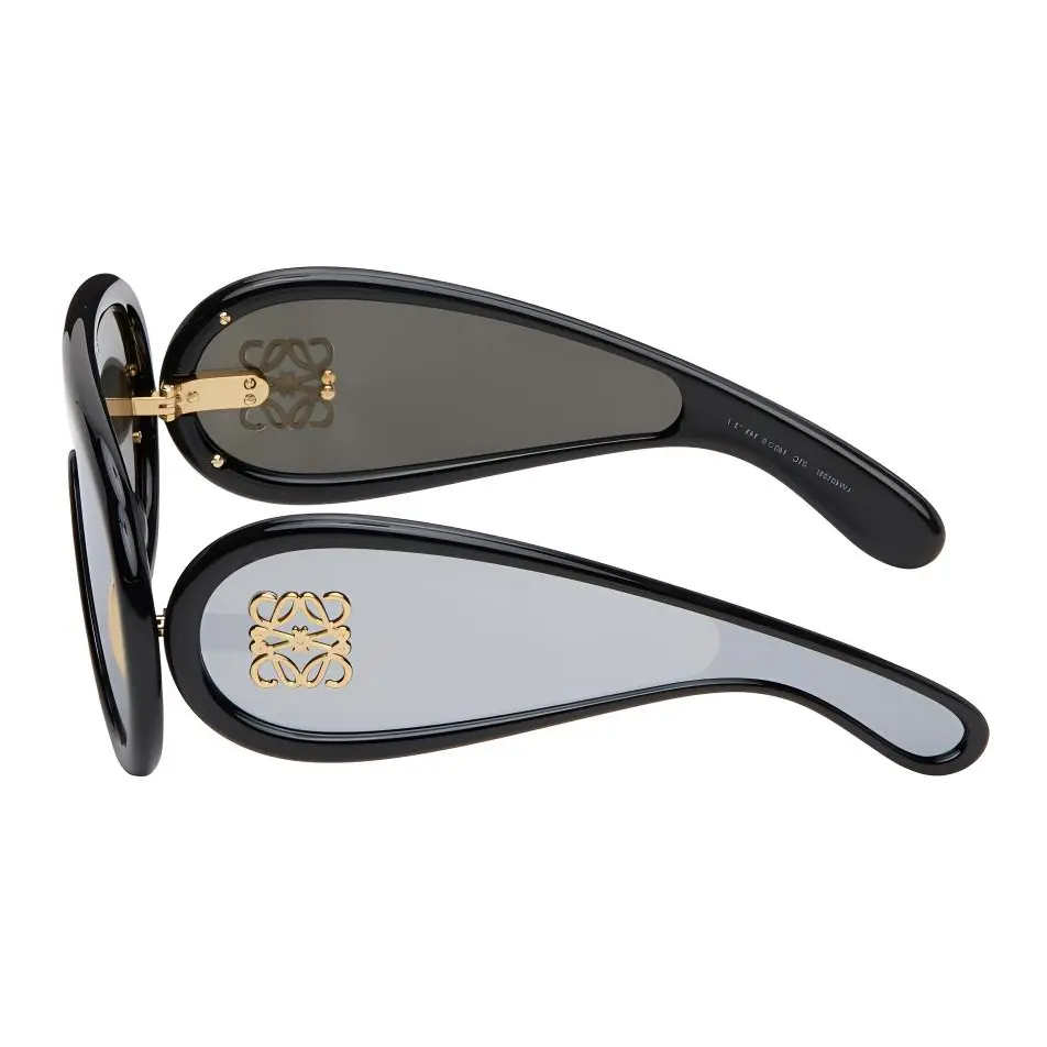 

LOEWE Солнцезащитные очки нестандартной формы мужские черные, Black