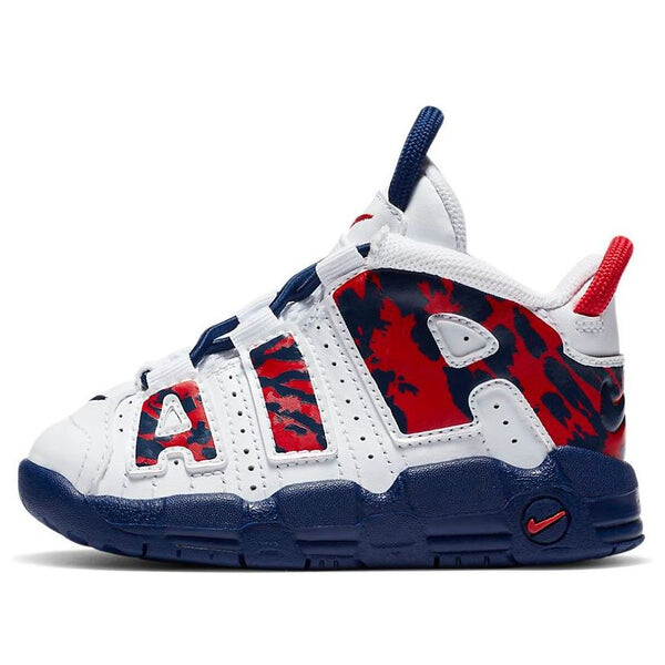 

Кроссовки air more uptempo 'red navy camo' Nike, белый
