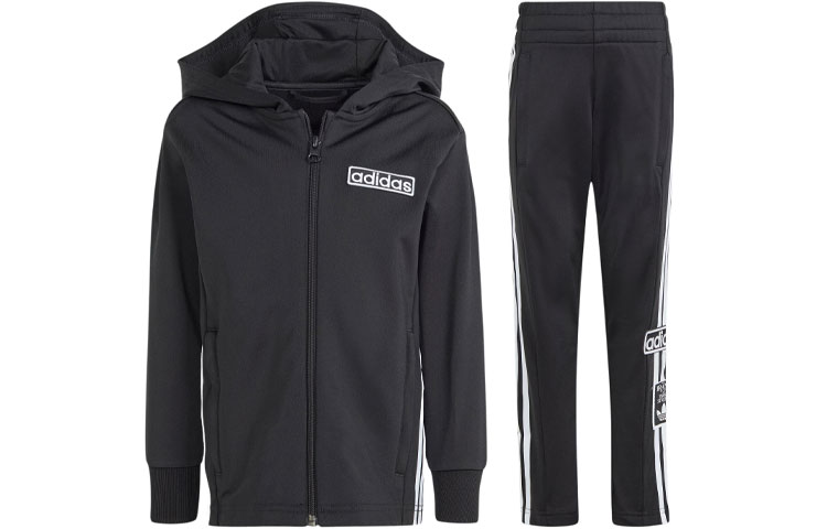 Повседневная спортивная черная детская футболка Adidas Originals — фото 2