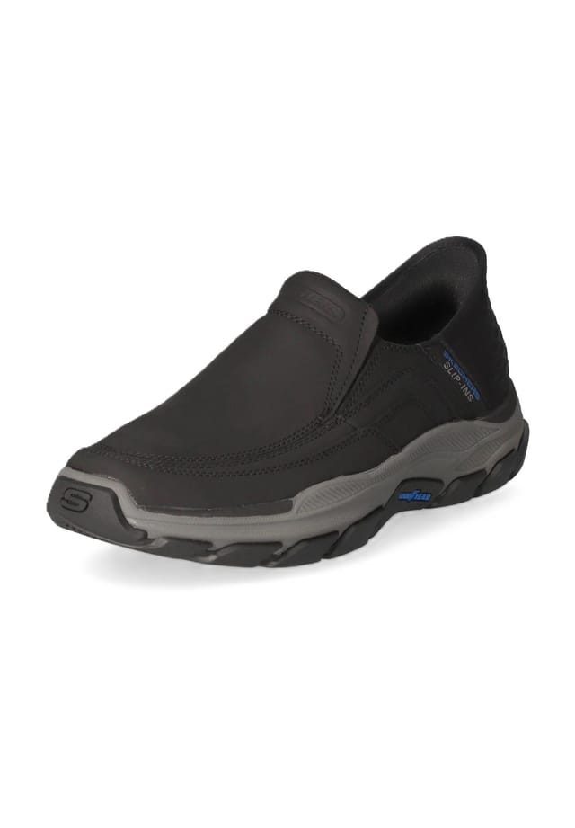 

Уважаемые тапочки "Элджин" дышащая кожа Skechers, цвет blk