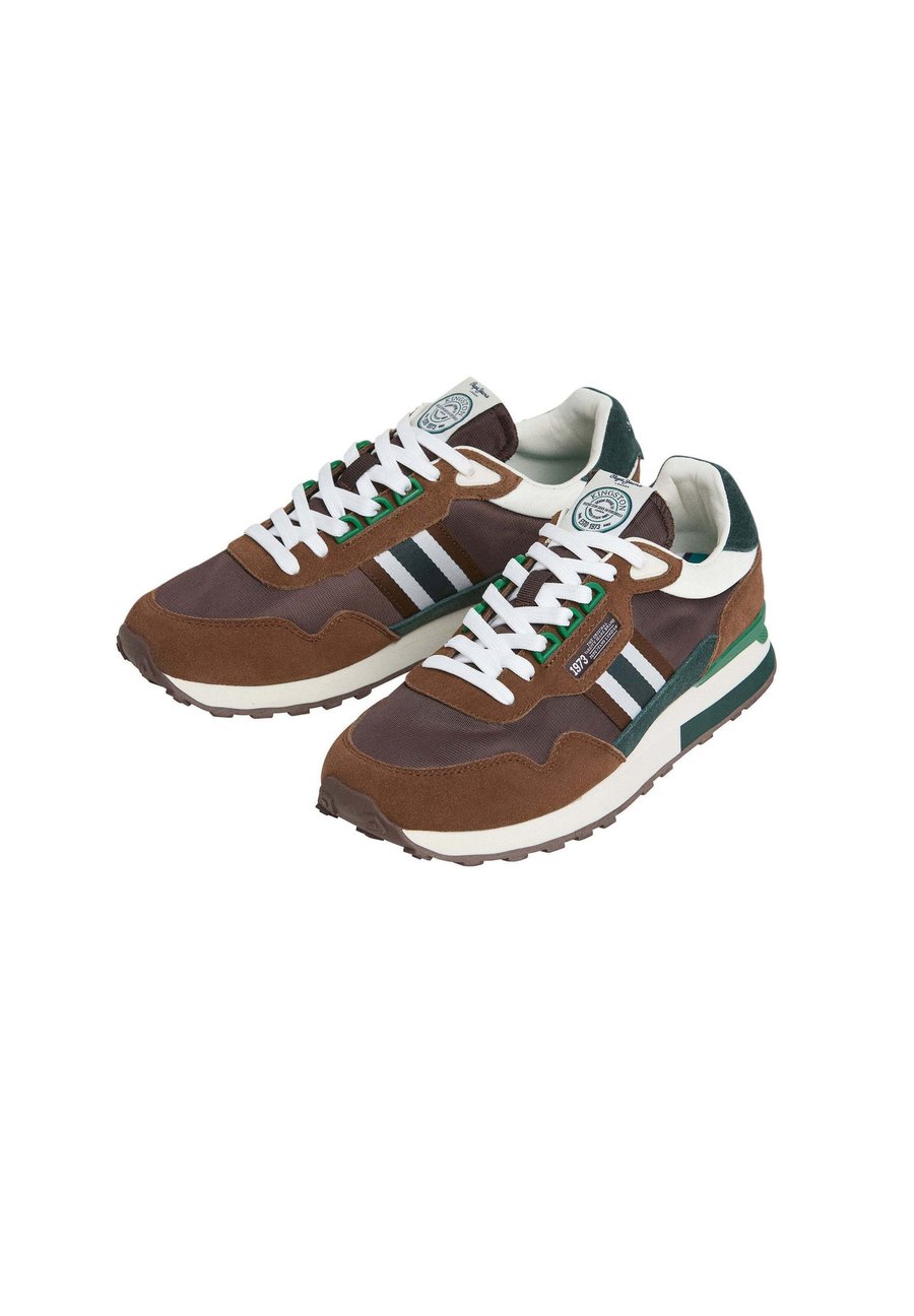 Кроссовки Pepe Jeans KINGSTON COLLEGE, Cappuccino Brown/Brown — фото 2