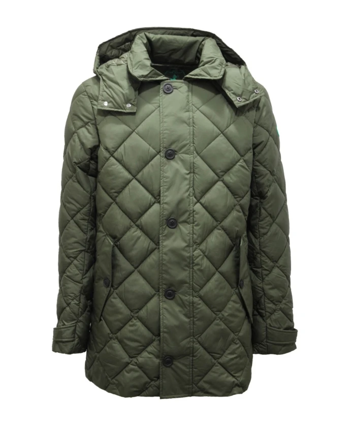 

Зеленая стеганая куртка в стиле "Маверик" Save The Duck, зеленый