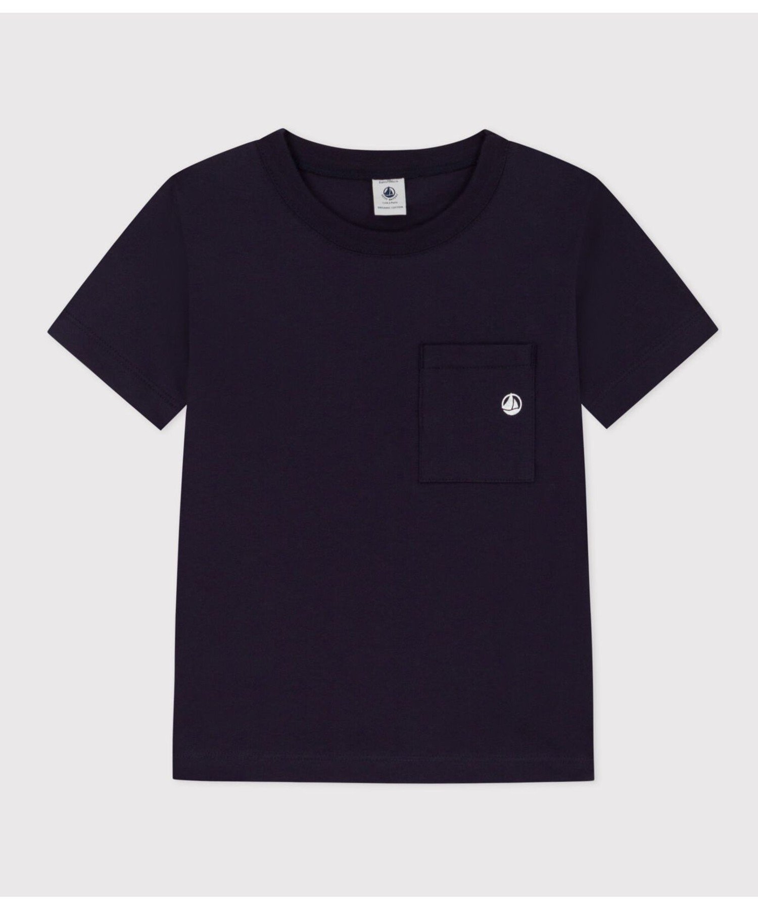 Хлопковая футболка с коротким рукавом PETIT BATEAU, Dark Navy
