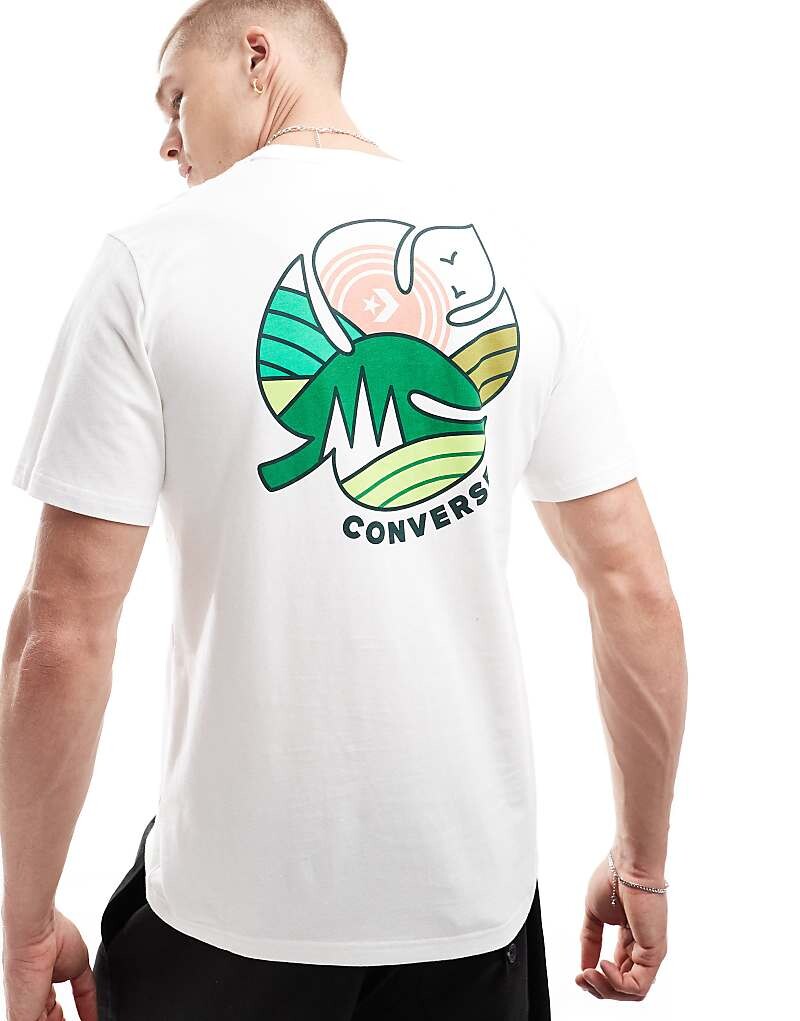 

Белая футболка с рисунком листьев Converse Outdoor Contemporary