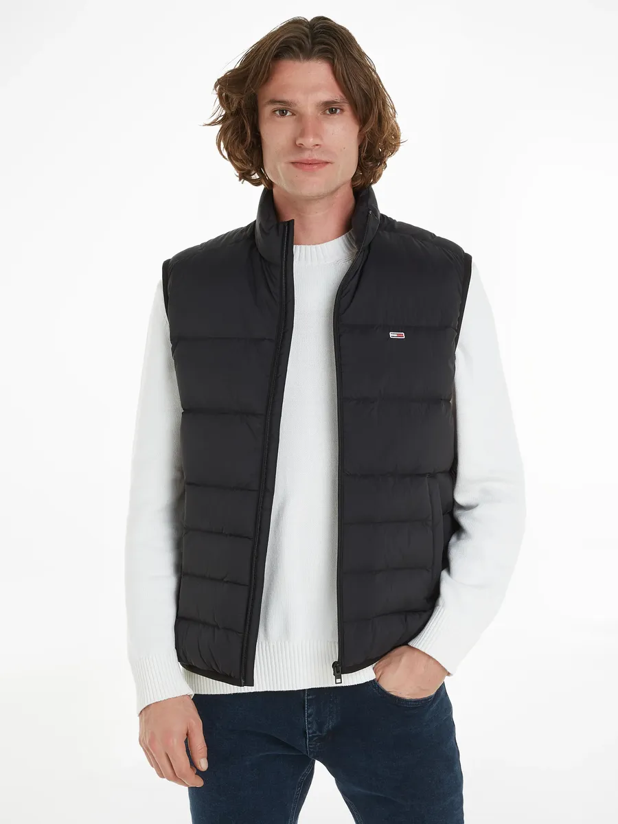 

Стеганый жилет Tommy Jeans "TJM LIGHT DOWN VEST", с вышивкой логотипа, черный