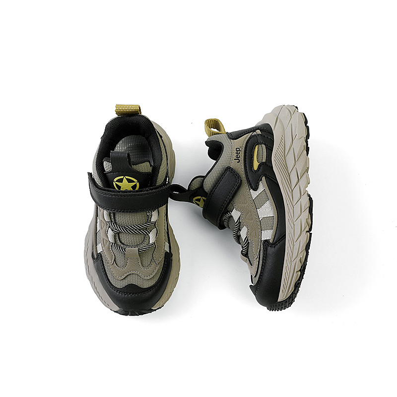 Детские кроссовки Mid Top Lifestyle Black Gray Kids Jeep — фото 3