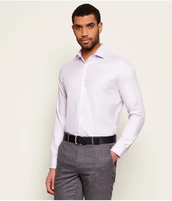 Рубашка slim fit Calvin Klein, лавандовый