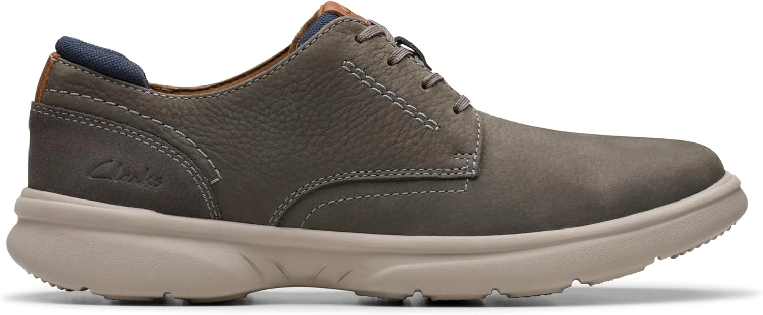 Мужские оксфорды Clarks Bradley Plain, светло-серый — фото 2
